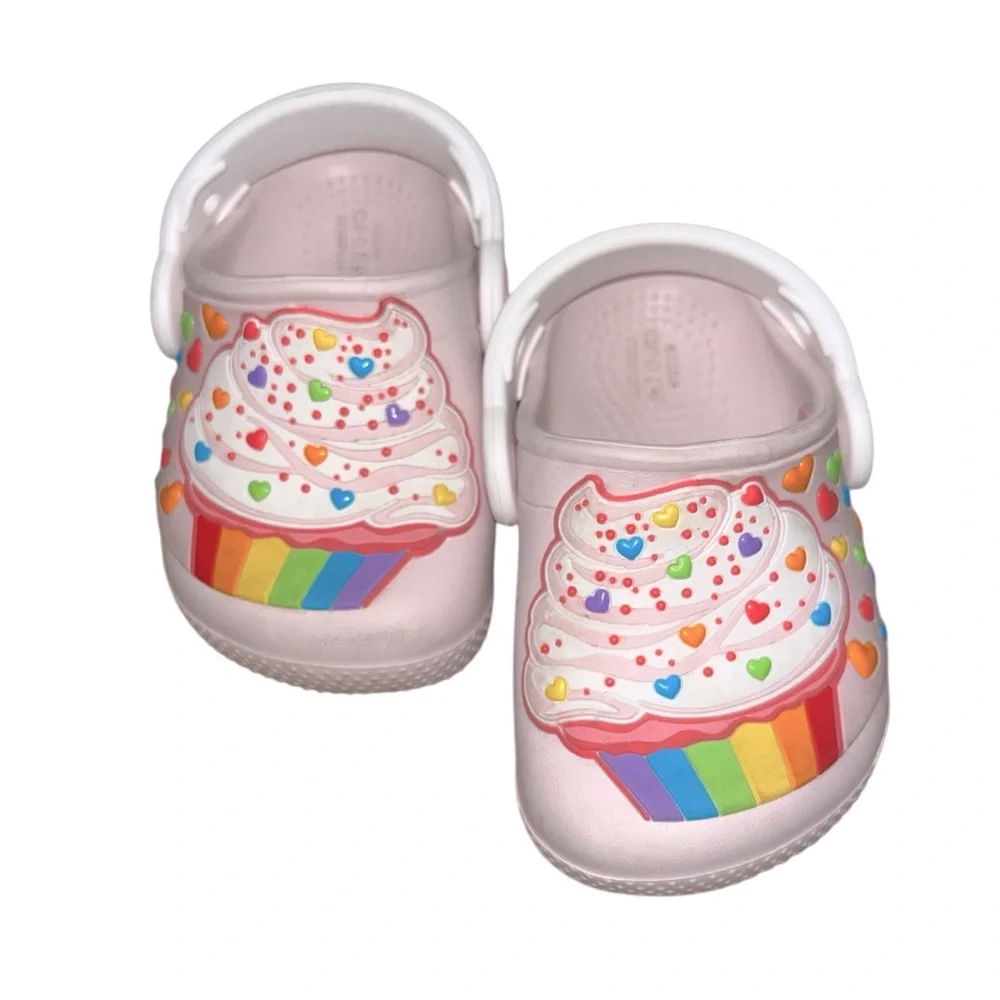 Baby Girl Colorful Cupcake Crocs